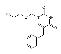 5-benzyl-1-<1-(2-hydroxyethoxy)ethyl>uracil结构式