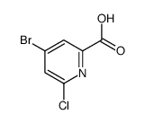 4-bromo-6-chloropicolinic acid Structure