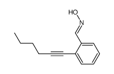 2-(hex-1-yn-1-yl)benzaldehyde oxime Structure