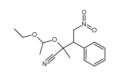 2-(1-ethoxyethoxy)-2-methyl-4-nitro-3-phenylbutanenitrile Structure