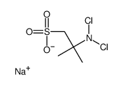 sodium,2-(dichloroamino)-2-methylpropane-1-sulfonate结构式
