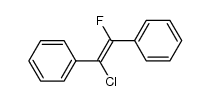 E-1-fluoro-2-chloro-1,2-diphenylethylene结构式