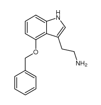 2-(4-(benzyloxy)-1H-indol-3-yl)ethanamine结构式