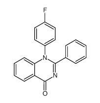 1-(4-fluoro-phenyl)-2-phenyl-1H-quinazolin-4-one结构式