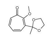 2-methoxy-3-(2-methyl-1,3-dioxolan-2-yl)tropone Structure