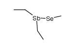 diethyl(methylselanyl)stibine结构式