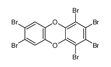 1,2,3,4,7,8-HEXABROMODIBENZO-PARA-DIOXIN Structure