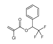 (2,2,2-trifluoro-1-phenylethyl) 2-chloroprop-2-enoate Structure