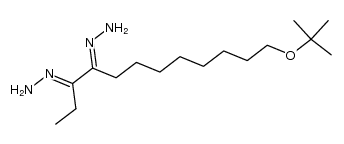 (12-(tert-butoxy)dodecane-3,4-diylidene)bis(hydrazine) Structure
