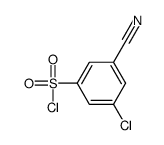 3-Chloro-5-cyanobenzene-1-sulfonyl chloride Structure