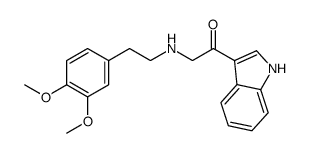 2-[2-(3,4-dimethoxyphenyl)ethylamino]-1-(1H-indol-3-yl)ethanone结构式
