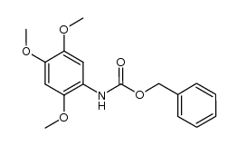 benzyl 2,4,5-trimethoxyphenylcarbamate结构式