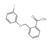 2-[(3-Fluorophenoxy)methyl]benzoic acid structure
