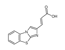 3-(benzo[d]imidazo[2,1-b]thiazol-2-yl)acrylic acid Structure