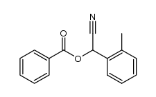 2-(benzoyloxy)-2-(2-methylphenyl)acetonitrile Structure