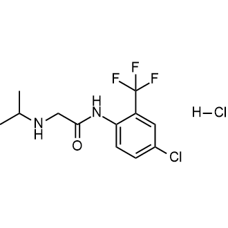 N-[4-chloro-2-(trifluoromethyl)phenyl]-2-[(propan-2-yl)amino]acetamide hydrochloride picture