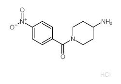 1-(4-Nitrobenzoyl)piperidin-4-amine hydrochloride结构式