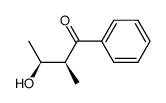 (2S,3S)-anti-2-methyl-1-phenyl-3-hydroxy-1-butanone结构式