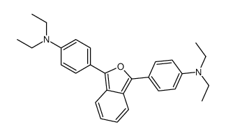 4-[3-[4-(diethylamino)phenyl]-2-benzofuran-1-yl]-N,N-diethylaniline Structure