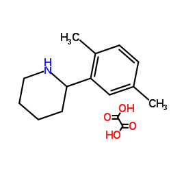 2-(2,5-Dimethylphenyl)piperidine ethanedioate (1:1) Structure