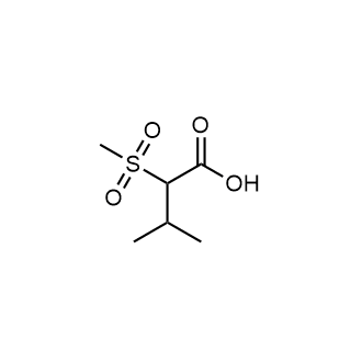 3-Methyl-2-(methylsulfonyl)butanoicacid Structure