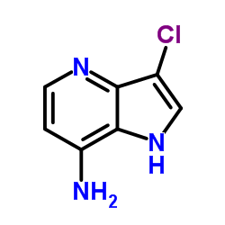 3-Chloro-1H-pyrrolo[3,2-b]pyridin-7-amine结构式