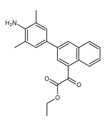 ethyl 3-(4-amino-3,5-dimethylphenyl)naphthylglyoxylate Structure