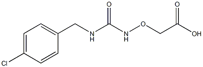 2-((3-(4-Chlorobenzyl)ureido)oxy)acetic acid结构式