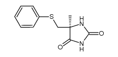 (S)-5-methyl-5-phenylsulfanylmethylimidazolidine-2,4-dione Structure