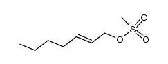 (E)-hept-2-en-1-yl methanesulfonate结构式