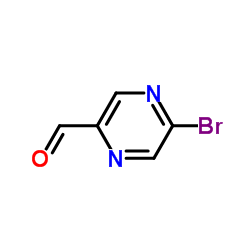 5-溴吡嗪-2-甲醛结构式