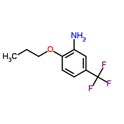 2-Propoxy-5-(trifluoromethyl)aniline结构式