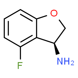 (S)-4-氟-2,3-二氢苯并呋喃-3-胺结构式