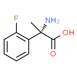Benzeneacetic acid, a-amino-2-fluoro-a-methyl-, (aS)- Structure