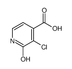 3-chloro-2-oxo-1H-pyridine-4-carboxylic acid结构式