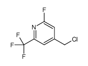 4-(chloromethyl)-2-fluoro-6-(trifluoromethyl)pyridine结构式