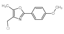 4-CHLOROMETHYL-2-(4-METHOXY-PHENYL)-5-METHYL-OXAZOLE Structure