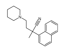 α-Methyl-α-(2-piperidinoethyl)-1-naphthaleneacetonitrile结构式