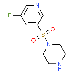 1-(5-fluoropyridin-3-ylsulfonyl)piperazine Structure