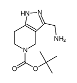 tert-Butyl 3-(aminomethyl)-6,7-dihydro-1H-pyrazolo[4,3-c]pyridine-5(4H)-carboxylate Structure