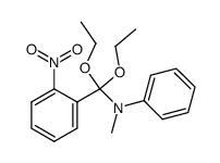 [diethoxy-(2-nitro-phenyl)-methyl]-methyl-phenyl-amine结构式