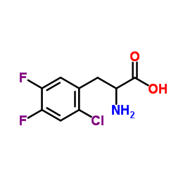 2-Chloro-4,5-difluorophenylalanine structure