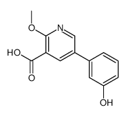 5-(3-hydroxyphenyl)-2-methoxypyridine-3-carboxylic acid结构式