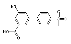 3-amino-5-(4-methylsulfonylphenyl)benzoic acid结构式