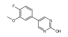 5-(4-fluoro-3-methoxyphenyl)-1H-pyrimidin-2-one Structure