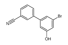 3-(3-bromo-5-hydroxyphenyl)benzonitrile Structure