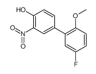 4-(5-fluoro-2-methoxyphenyl)-2-nitrophenol结构式