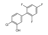 2-chloro-5-(2,4,6-trifluorophenyl)phenol Structure