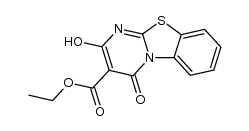 ethyl 2-hydroxy-4-oxo-4H-benzo[4,5]thiazolo[3,2-a]pyrimidine-3-carboxylate结构式