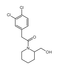 1-[(3,4-dichlorophenyl)acetyl]-2-piperidinemethanol结构式